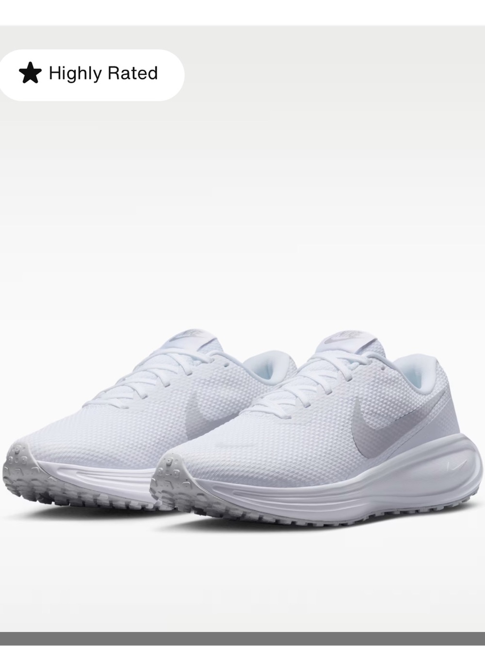 Nike Revolution 8 Wide Running Shoes - White